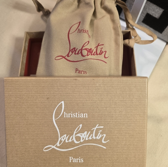 Christian Louboutin Black Wallet with Silver Studs - Picture 4 of 4